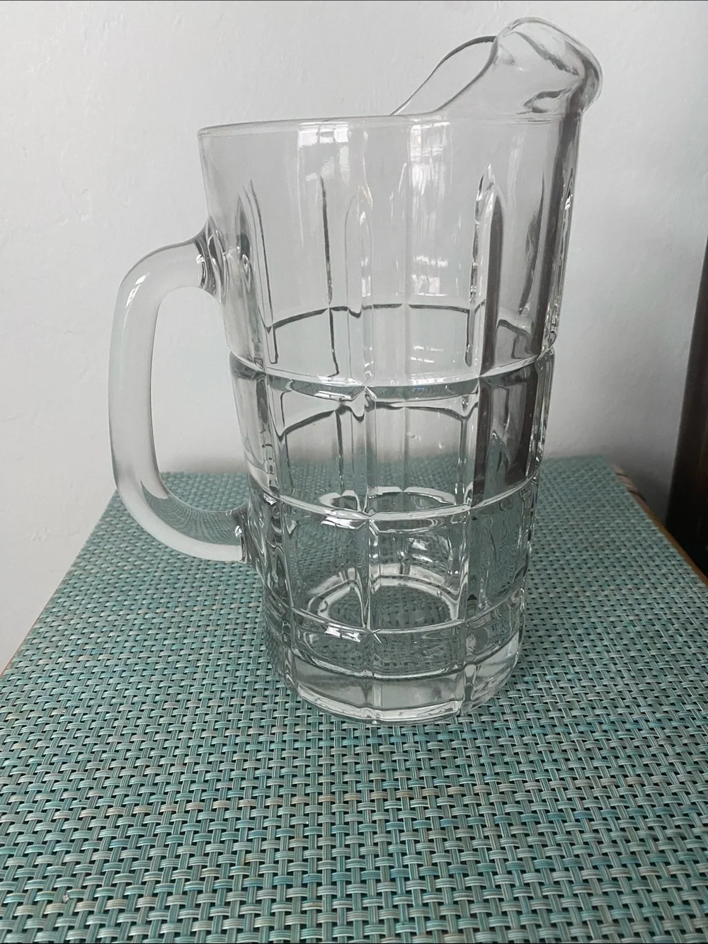 Anchor Hocking Clear Glass Pitcher with Handle